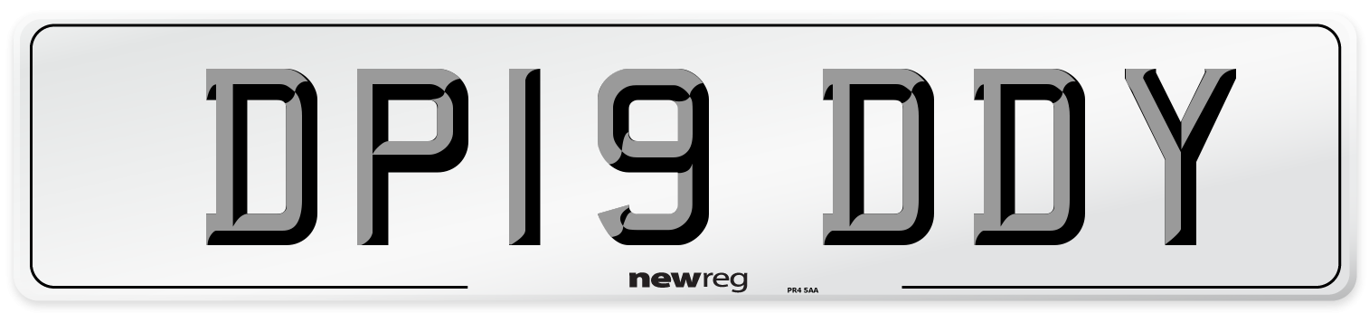 DP19 DDY Number Plate from New Reg